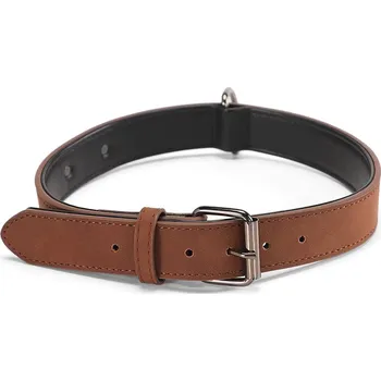 Obojek pro psa Petify Kožený obojek pro psa Woof hnědý Velikost: S