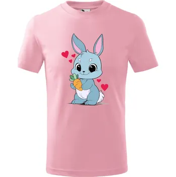 Chlapecké tričko Dětské tričko Zajíček Barva: Růžová, Velikost: 158