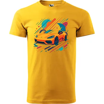 Pánské tričko Auto Barva: ŽLUTÁ, Velikost: 2XL