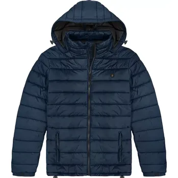 Velká pánská prošívaná bunda s kapucí Double Urban Outfitters MJK-2000 modrá (7XL)