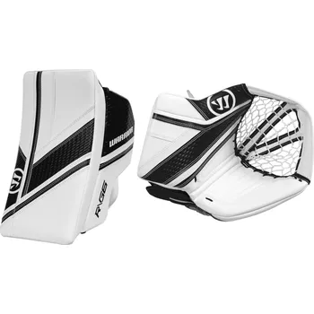Sada vybavení pro hokejového brankáře Brankářská lapačka a vyrážečka warrior ritual g6.1 e+ (set) sr white-black SET LEVÝ(klasický gard) BÍLO-ČERNÝ