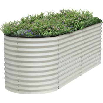 Kuchyňská linka Vyvýšený záhon, béžová, ocel, SADAN TYP 5