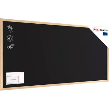Allboards Černá křídová tabule 120×60 cm – dřevěný rám ECO, TB126ECO