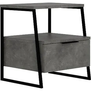 Ložnice Houseland Noční stolek Pal retro šedý