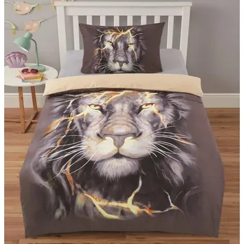 Povlečení 3D povlečení- LEV 140 x 200, 70 x 90 cm