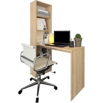 Kuchyňská linka Regál s barovým pultem, dub sonoma, 120x50 cm, JASMIN