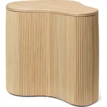 Ferm Living Ratanový stolek Isola s úložným prostorem