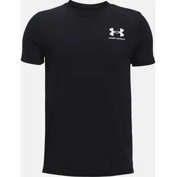 Chlapecké tričko Under Armour Sportstyle Left Chest SS J - černá M