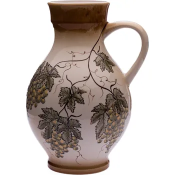 Keramické závody Teplice Džbán, 38 cm, 1 ucho, keramický, vinna réva