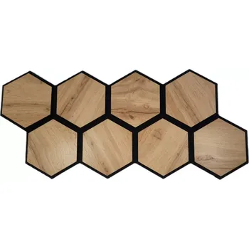 Akustický panel Hexagon 920x420mm Dub Wotan