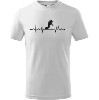 Chlapecké oblečení Dětské tričko Tep Snowboard Barva: Bílá, Velikost: 134