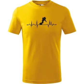 Dětské tričko Tep Snowboard Barva: ŽLUTÁ, Velikost: 158