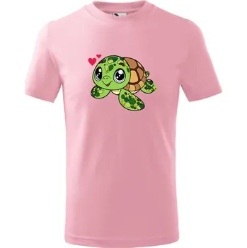 Chlapecké tričko Dětské tričko Želvička Barva: Růžová, Velikost: 110