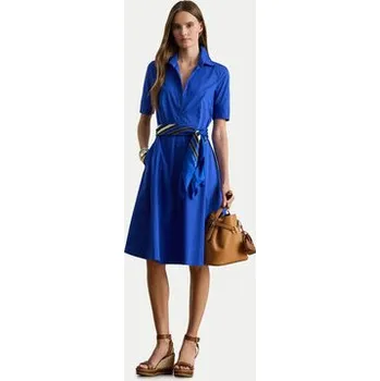Dámské šaty LAUREN RALPH LAUREN Košilové šaty 200748950020 Modrá Regular Fit 8