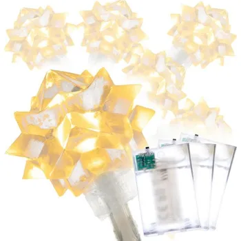 Vánoční dekorace Nexos 86803 NEXOS Sada osvětlení hvězdy, 20 LED, teplá bílá, 3 ks