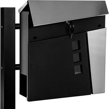 Poštovní schránka Garthen 87391 Stojící poštovní schránka Cairo na jedné noze, černá