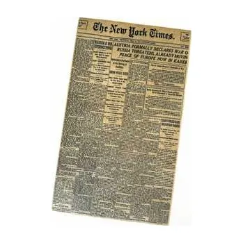 Balící papír Balící papír pergamenová náhrada + vosk - potisk NOVINY 33 x 40cm [500 ks],rychlé dodání