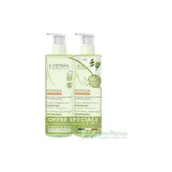 Koupelová kosmetika A-DERMA Exomega CONTROL Zvláč.mycí gel 2v1 500ml DUO