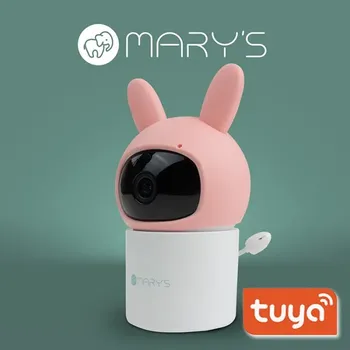 Lampička Eco Light MARY'S Otočná elektronická chůvička Rabbit pink WiFi TUYA