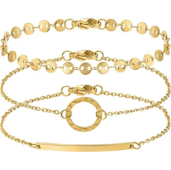Náramek BONNYBIRD sada náramků BonnyMilano Zlatá Barva