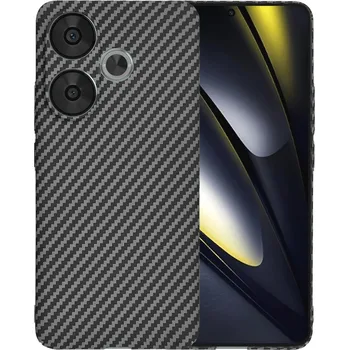 Pouzdro na mobilní telefon Techsuit Carbonite FiberShell pouzdro Xiaomi Poco F6 černé