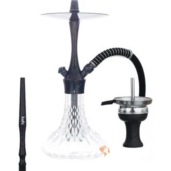 Vodní dýmka 44 cm, Aladin Alux 380 černý mramor