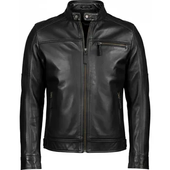 Pánská casual bunda Pánská Kožená Bunda Odin Førge Brixton Černá Velikost: XS