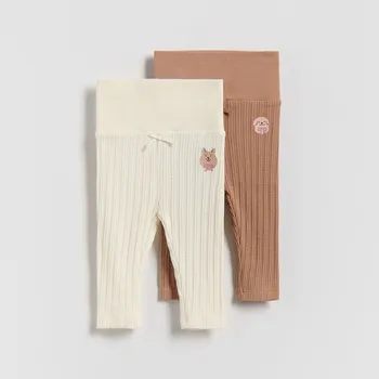 Reserved - Strukturální kalhoty 2 pack - kávová - 966CJ-84X - 966CJ-84X-68