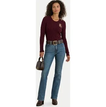 Pánská móda LAUREN RALPH LAUREN Svetr 200932223015 Bordó Slim Fit XXL