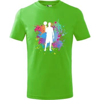 Dětské tričko Basketbalista Barva: SVĚTLE ZELENÁ + BÍLÁ VARIANTA, Velikost: 146