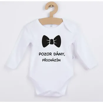 Kojenecký body Dětské body Pozor dámy, přicházím Barva: ČERNÁ, Velikost: 68