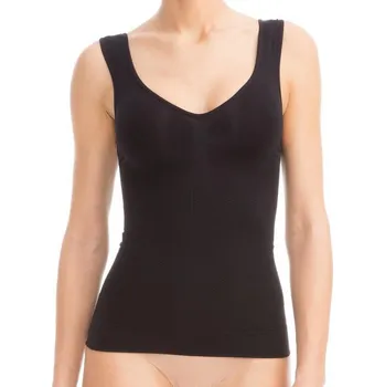 Dámské stahovací prádlo FarmaCell Zeštíhlující tílko s tvarujícím push-up efektem - černé Velikost: S-M