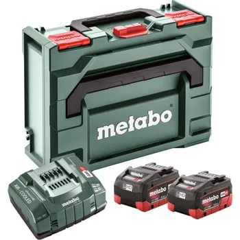 METABO základní sada 2x LiHD 5,5 Ah + MetaBOX