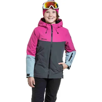 Dívčí bunda Dětská dívčí bunda Meatfly Deliah Grey Dark/Pink 25/26 158