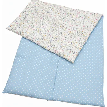 Dětská postýlka Eva Kiedroňová Multifunkční Deka - Jarní louka s modrými tečkami