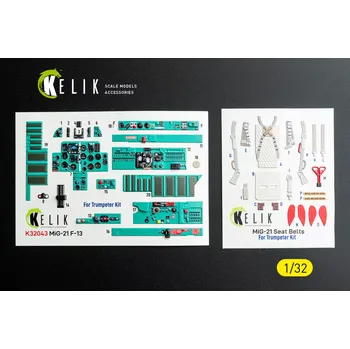 Plastikový model Reskit 1/32 MiG-21 F-13 - interior 3D (TRUMP)