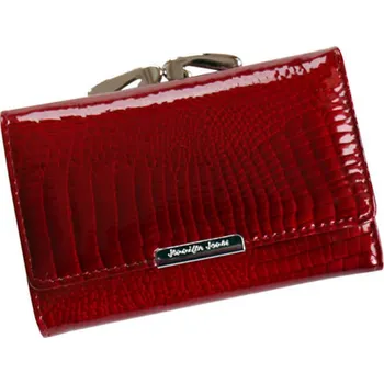 Peněženka Dámská kožená malá peněženka červená