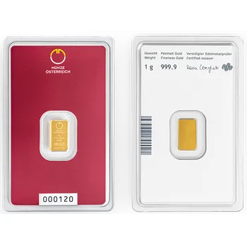 Münze Österreich AG Zlatý slitek 1 g