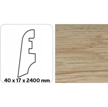 soklová lišta Soklová lišta K-PRODUKT KP 40 DUB ŠEDÝ 13117 2,40 bm
