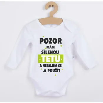 Dětské body Mám šílenou tetu Barva: Zelená, Velikost: 92