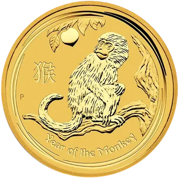 Perth Mint Zlatá investiční mince Rok Opice 10 Oz | Lunar II | 2016 | 311,1 g