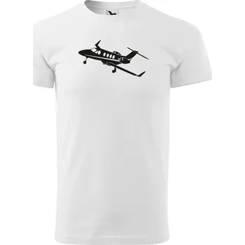 Pánské tričko s potiskem Letadla Barva: Bílá, Velikost: 4XL