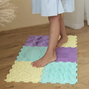 ortopedická podložka PLOCHÉ NOHY - PASTEL (sada masážních koberečků)