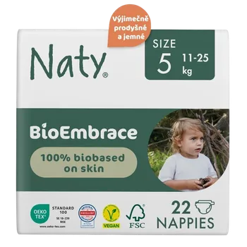 jednorázová plena NATY Plenky Bioembrace Junior 11 - 25 kg, 22 ks