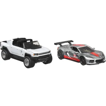 plyšák Hot Wheels sada 2 ks natahovacích aut 1:43