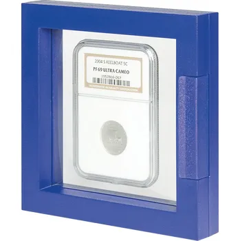 Obal pro sběratelský předmět Lindner NIMBUS ECO rámeček Barva: Modrá, Velikost: 100 x 100 mm