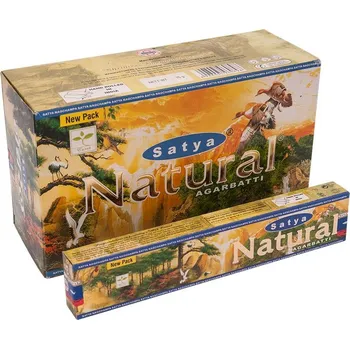 Vonná tyčinka Karton Satya Natural indické vonné tyčinky 12 krabiček. Množstevní sleva.