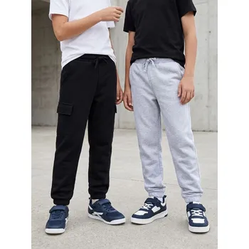 Sinsay - Sada 2&nbsp;kalhot joggers - černá - 497DN-99X - 497DN-99X-164