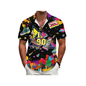 Karnevalový kostým dovoz Košile retro 90. léta Velikost: XXXL