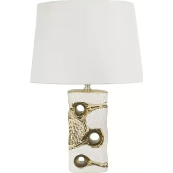 Lampička Stolní lampa Florida 43,5 cm bílo-zlatá